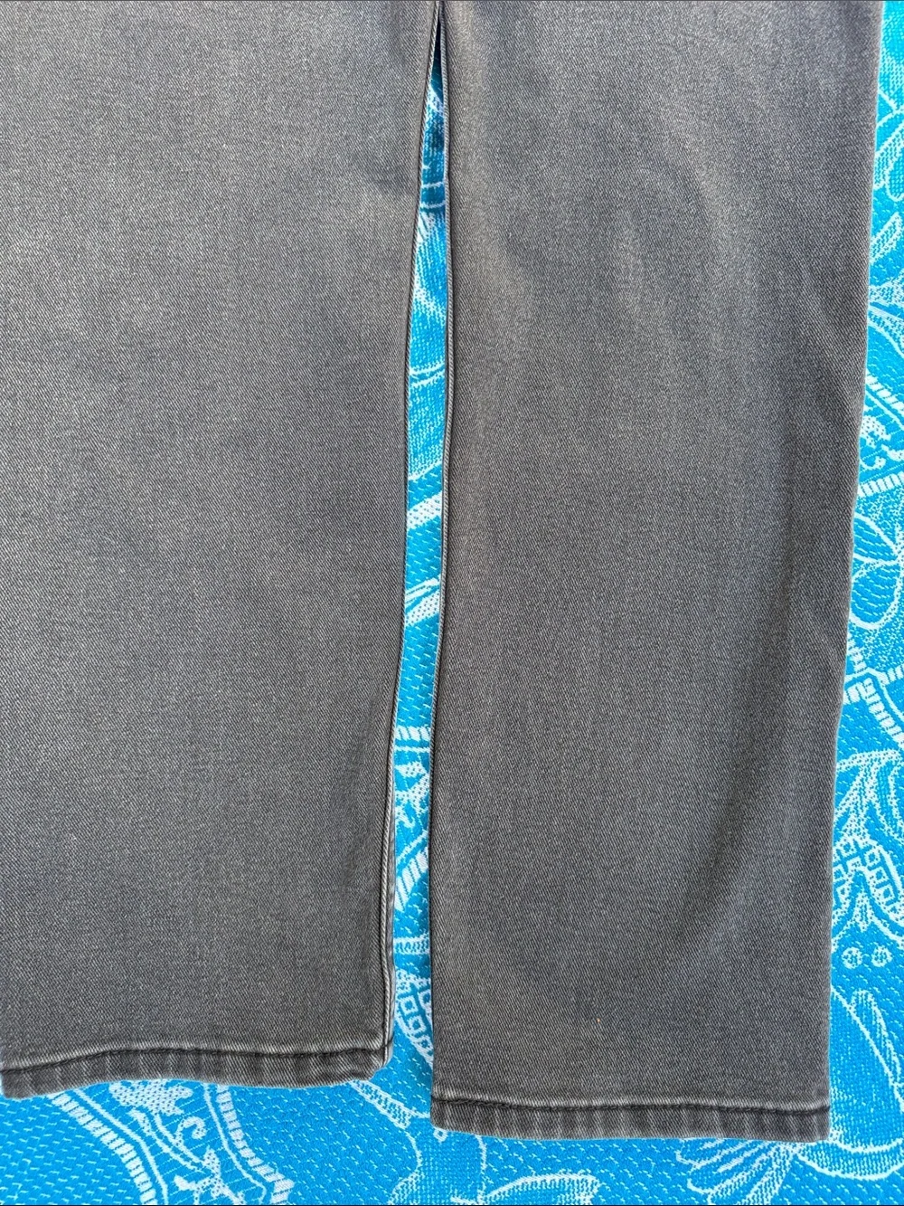 Levi's 502 Taper Black Washed Denim Jeans Size 34x32